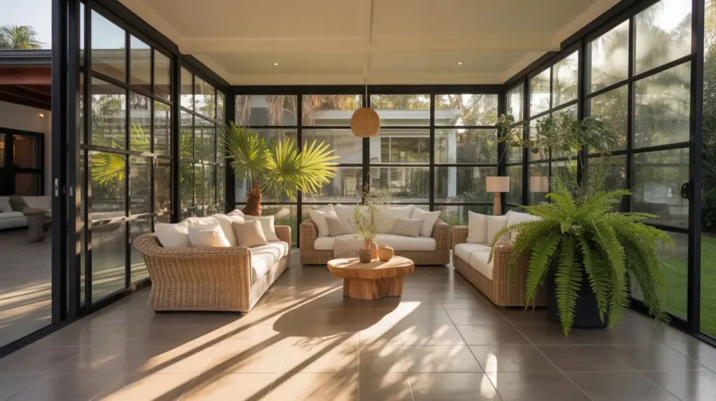 sunroom enclosed patio back house addition