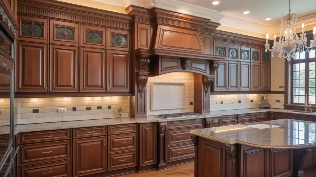 traditional ornate cabinets