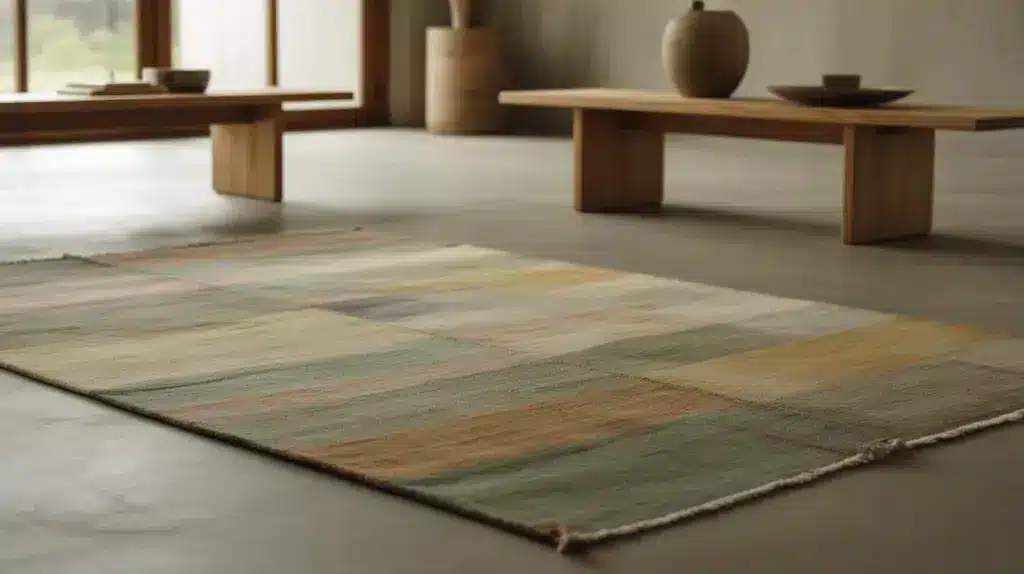 wabi sabi rug natural fiber texture
