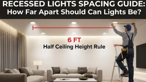 Recessed Lights Spacing Guide: How Far Apart Should Can Lights Be?