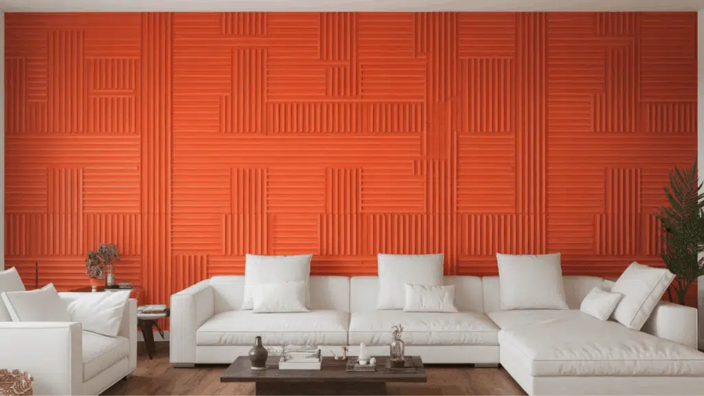 accent wall in a living room