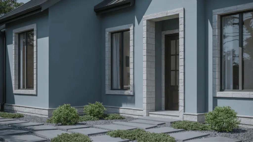 aleutian gray on exterior walls of a house