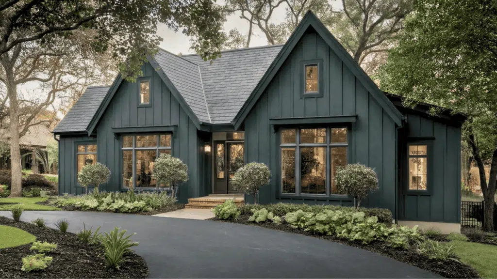 cascades color on the exterior of a house