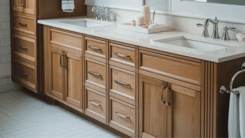double vanity in a bathroom