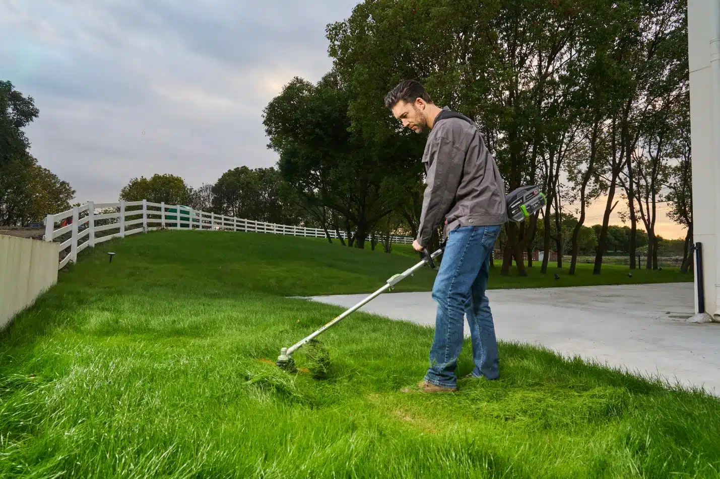 A man caring for his garden