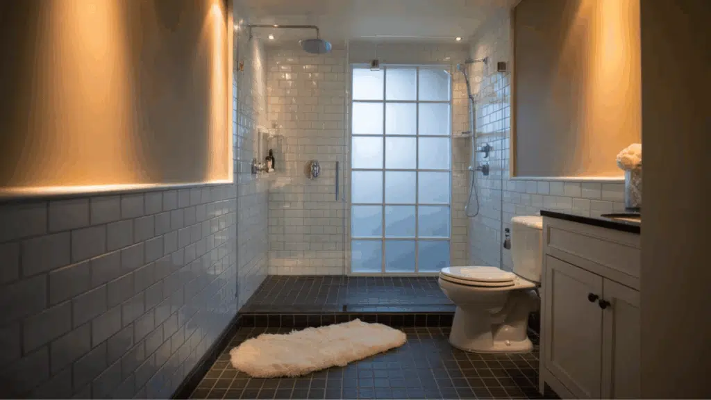 heated flooring in bathroom