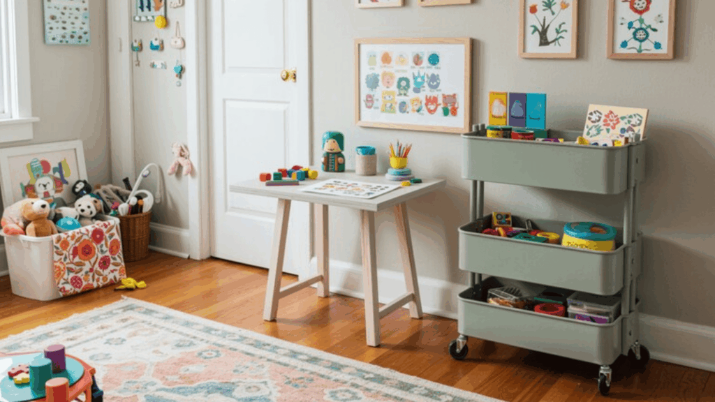 rolling cart for art supplies