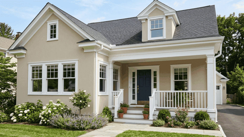 sherwin williams duration exterior gives smooth white trim, strong weather protection, and long lasting clean finish