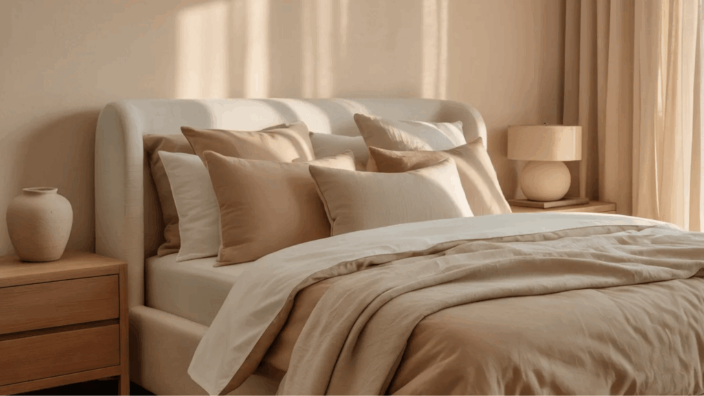 steamed milk with sashay sand in bedroom