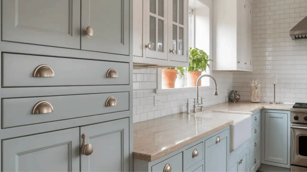 upgraded cabinet hardware