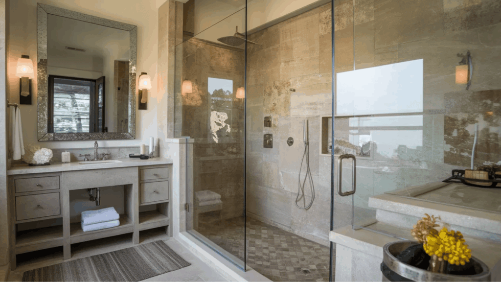 walk-in shower