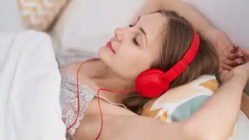 A person sleeping