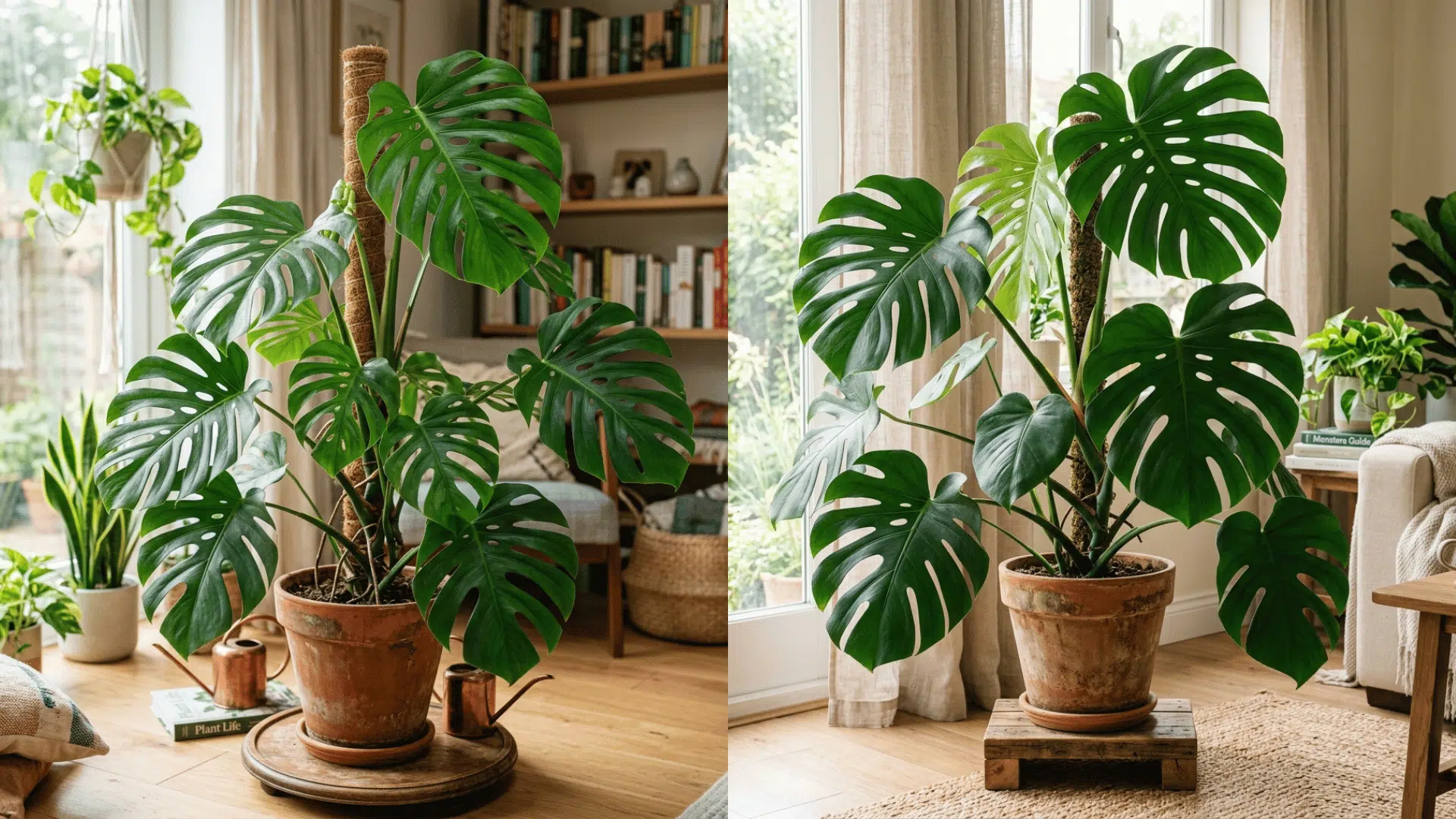 difference between swiss Cheese Plan and Monstera plants