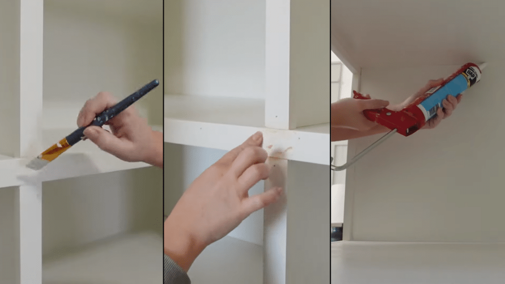 finished closet with built in shelves and storage compartments, clean white interior ready for organizing clothes and items