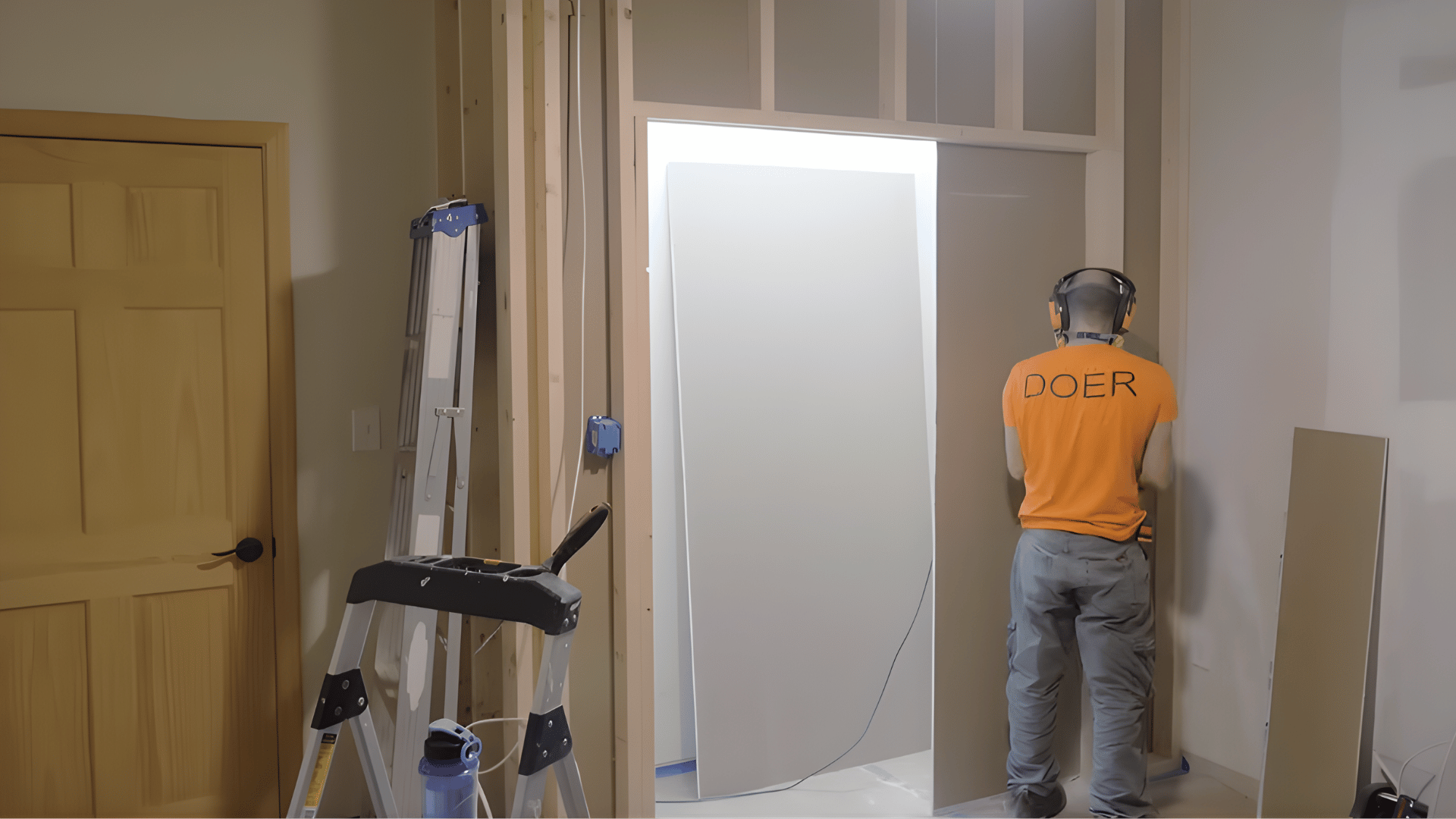 install electrical run wiring plan switch placement and fix electrical box before closing frame