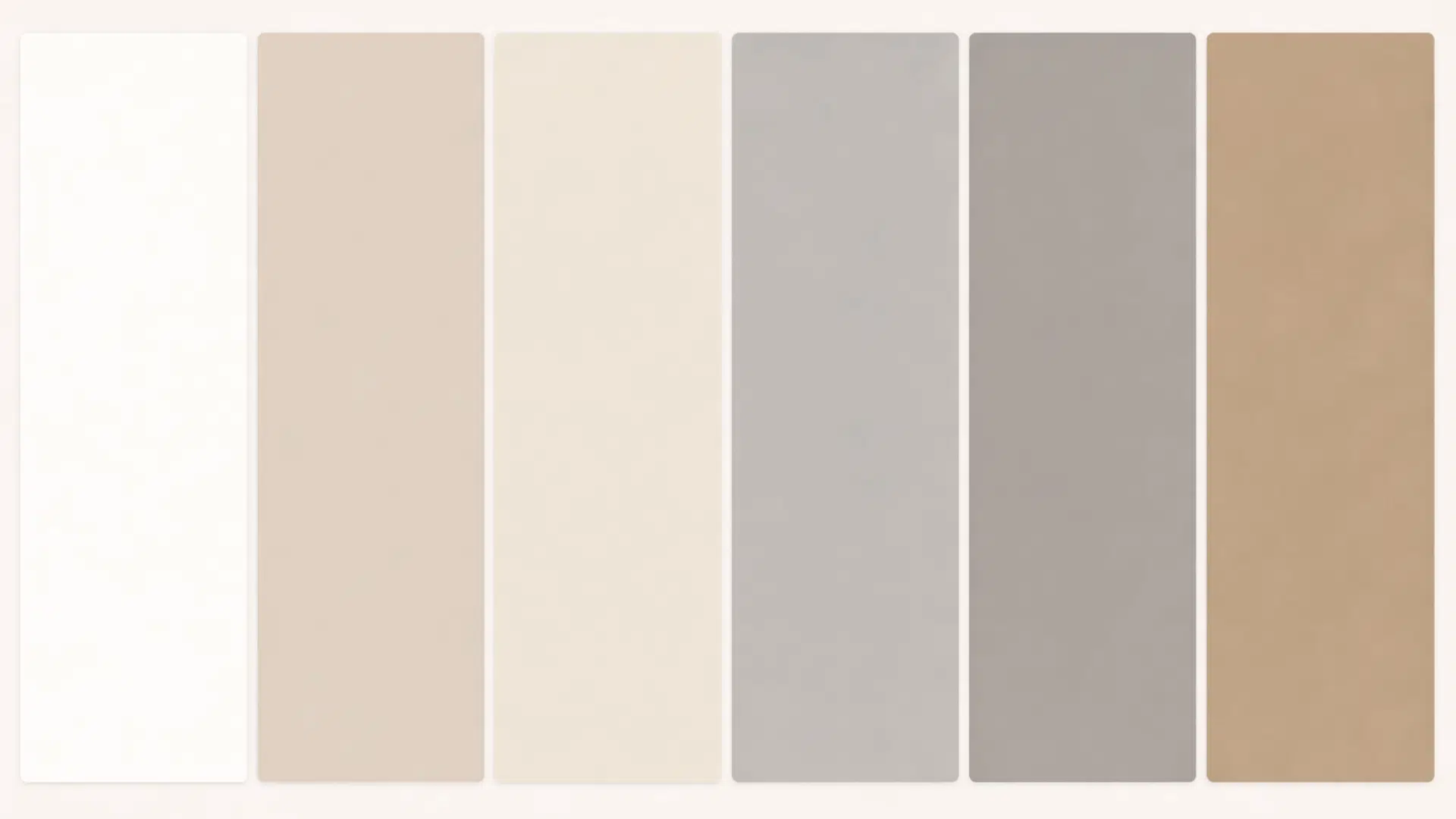 neutral color palette swatches with greige, beige, oatmeal, taupe, wood, and off-white tones. (1)