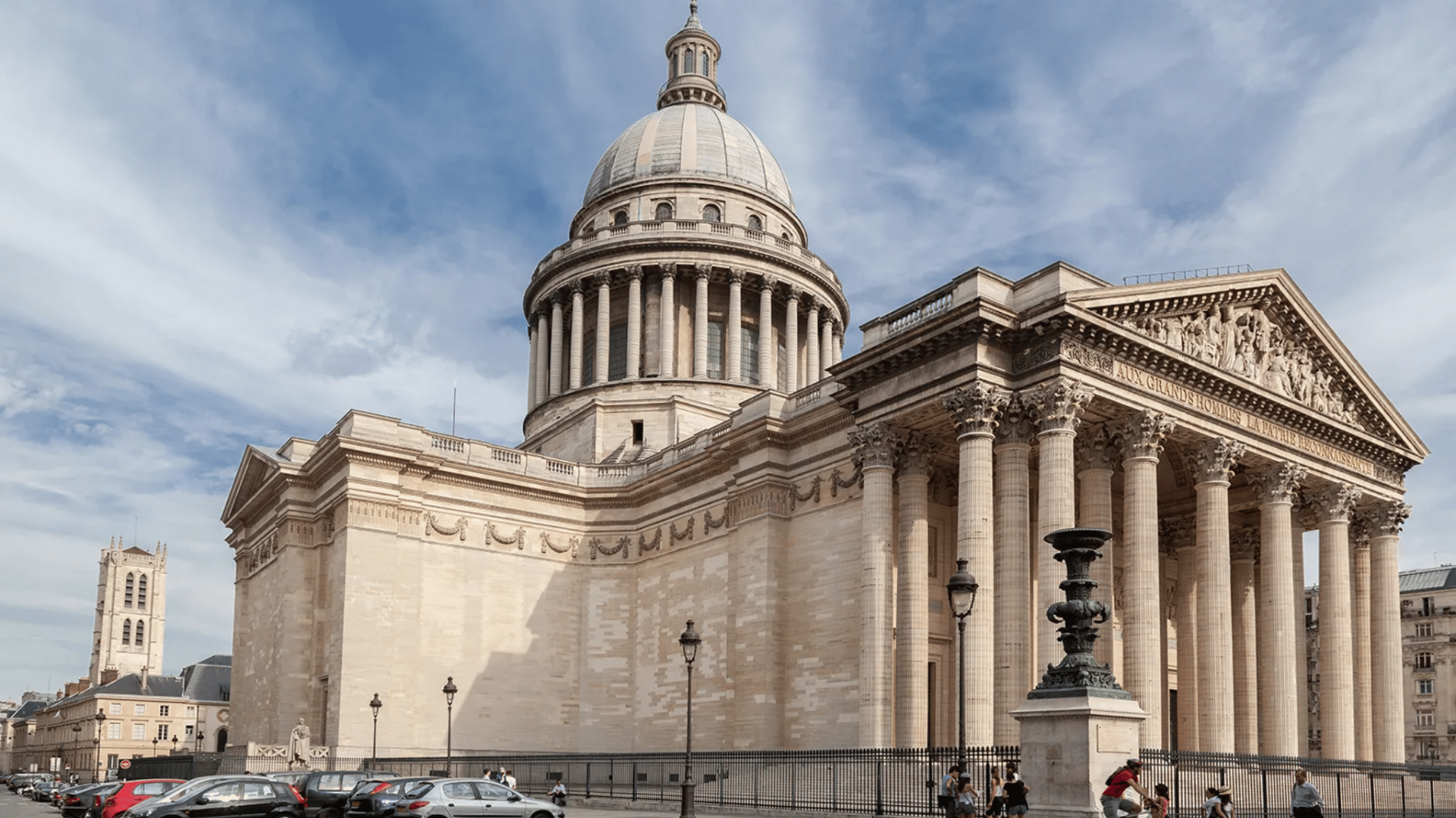 panthéon in Paris with columns and dome, reflecting Neoclassical european architecture and classical revival ideas (1)