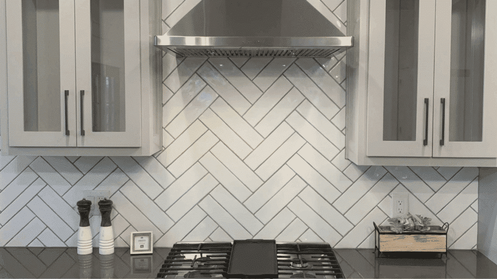 thicker zigzag pattern, creating a bold, impactful design on large walls.