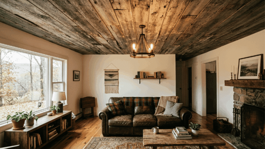 weathered reclaimed shiplap boards add rustic character with aged textures and natural imperfections