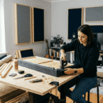 DIY acoustic panels materials and setup for soundproofing room
