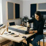 DIY acoustic panels materials and setup for soundproofing room
