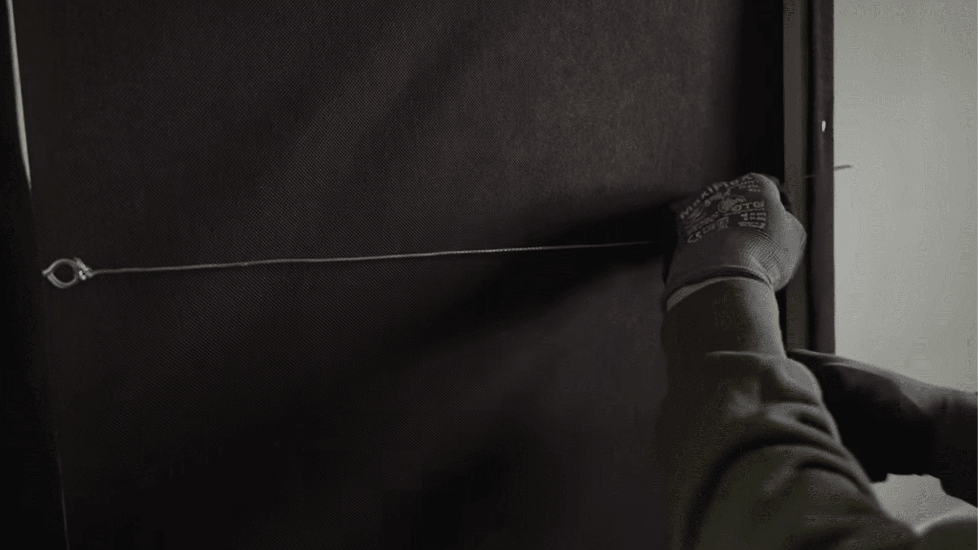 easy installation of acoustic panels on wall using hooks (1)