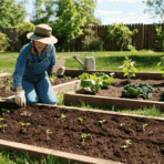 image of a person growing vegetables in a garden