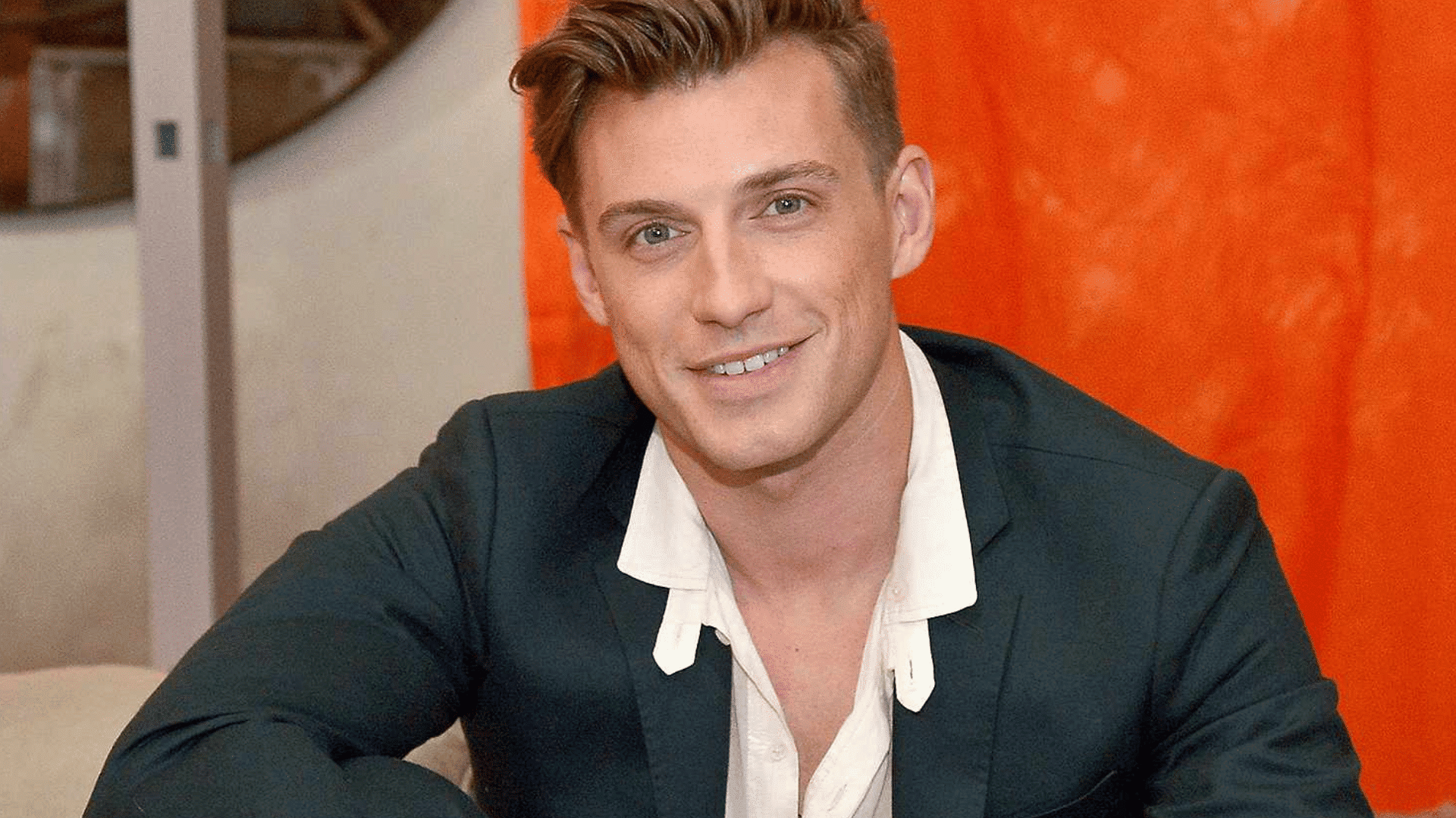 jeremiah brent in a stylish modern interior reflecting personal and emotional interior design style