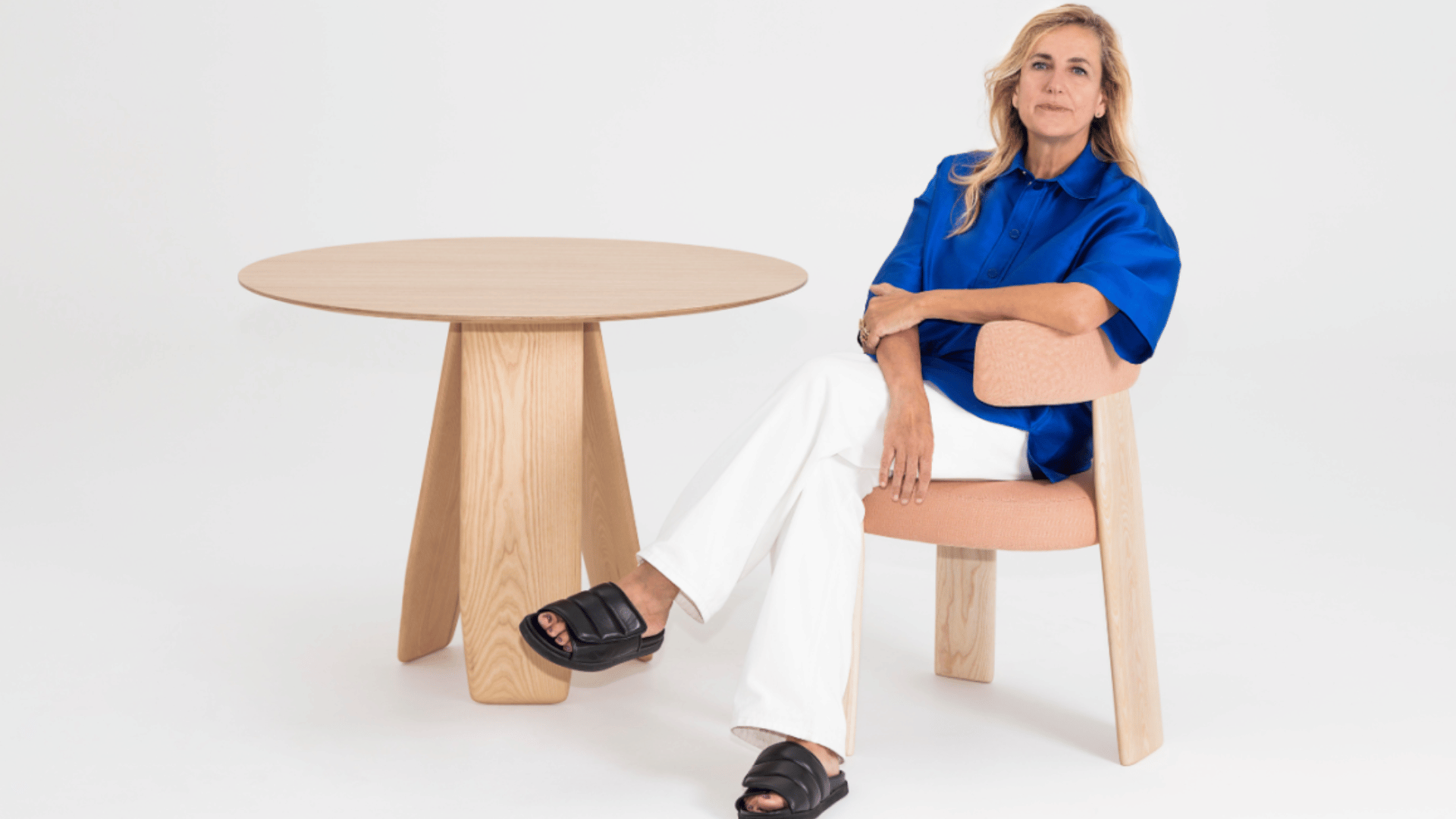 patricia urquiola with modern furniture showcasing her creative and experimental interior design approach
