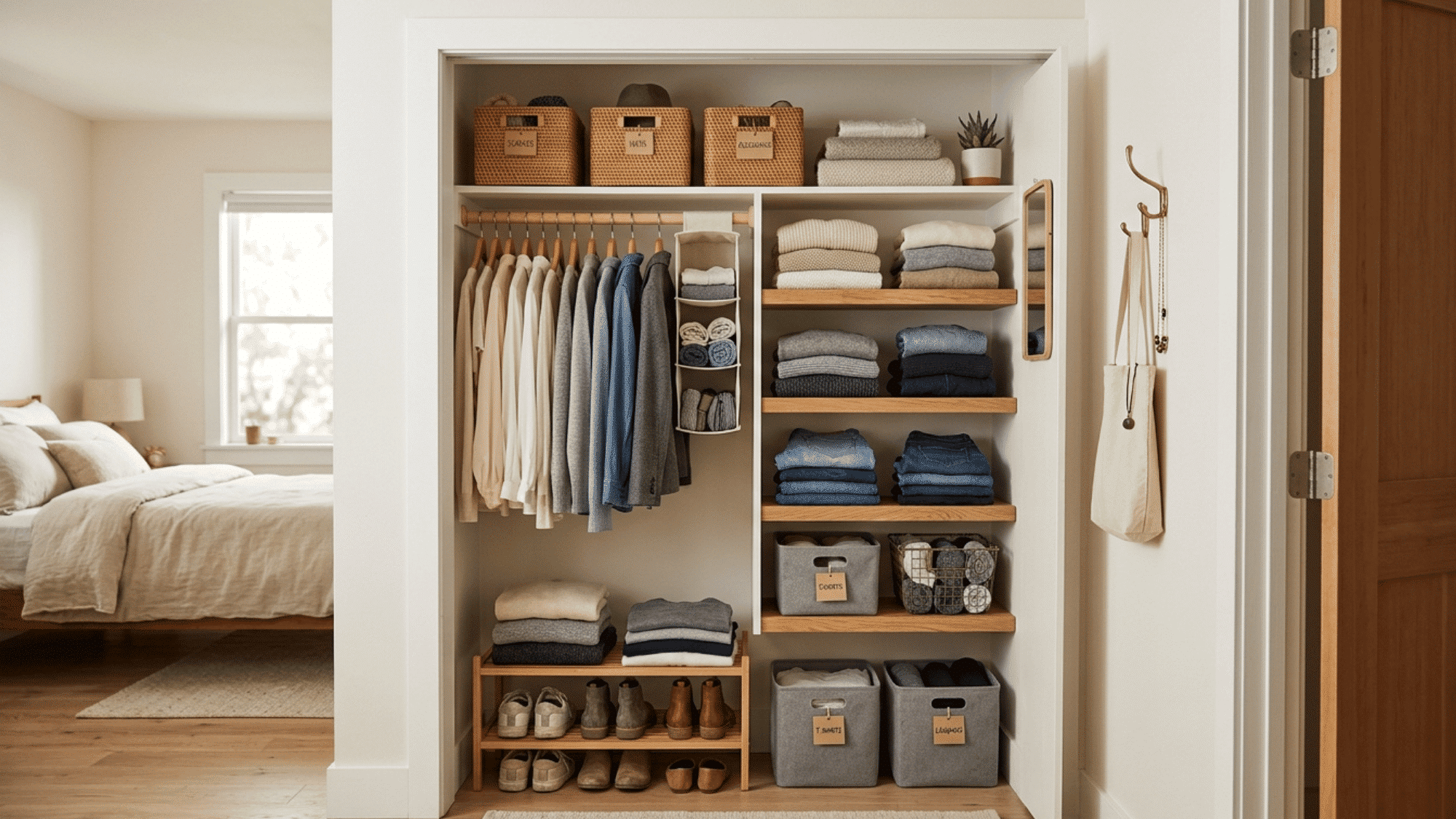25 DIY Small Closet Ideas for Smart Storage Space