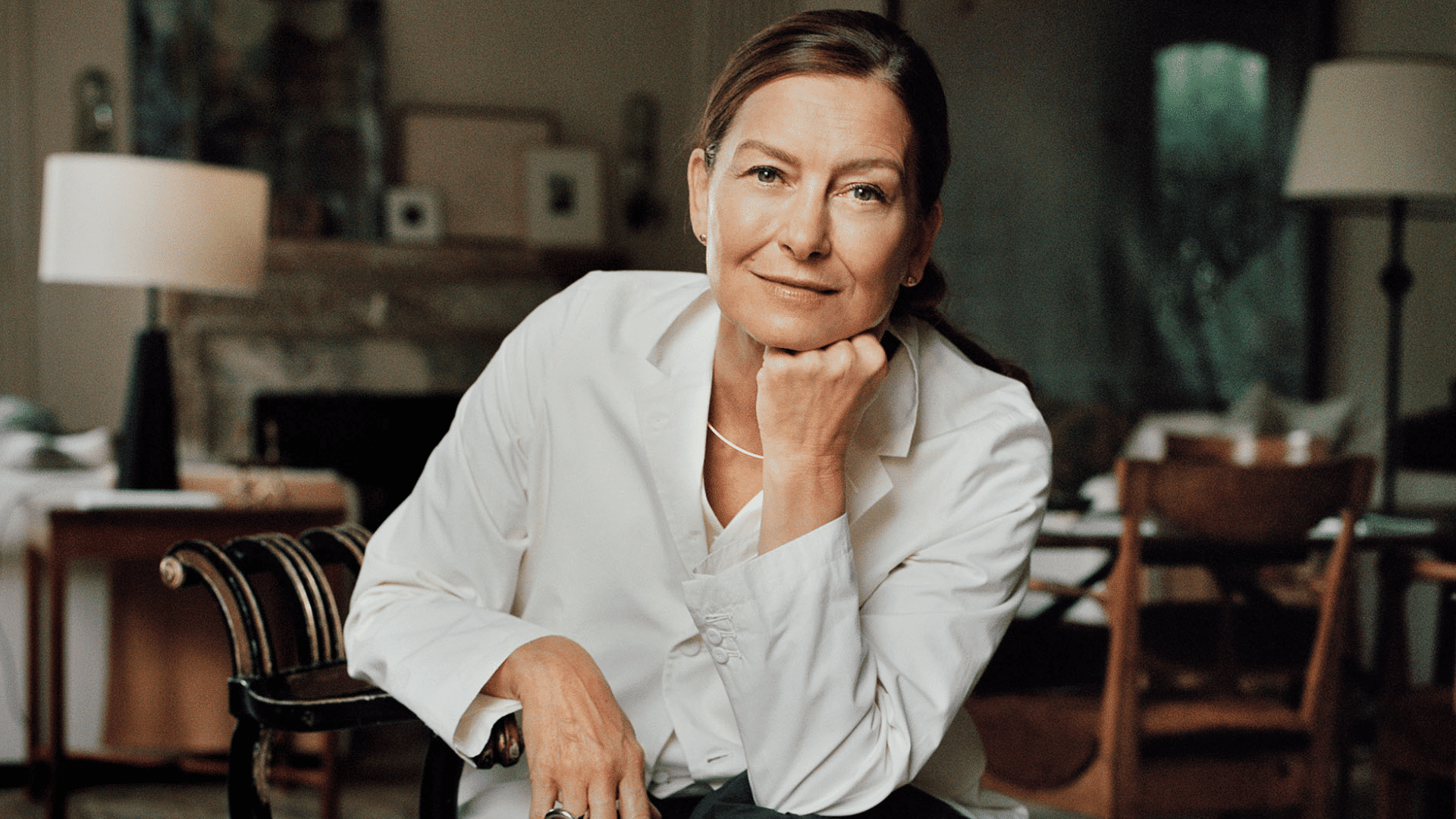 rose uniacke in a soft neutral interior reflecting her simple and calm design approach