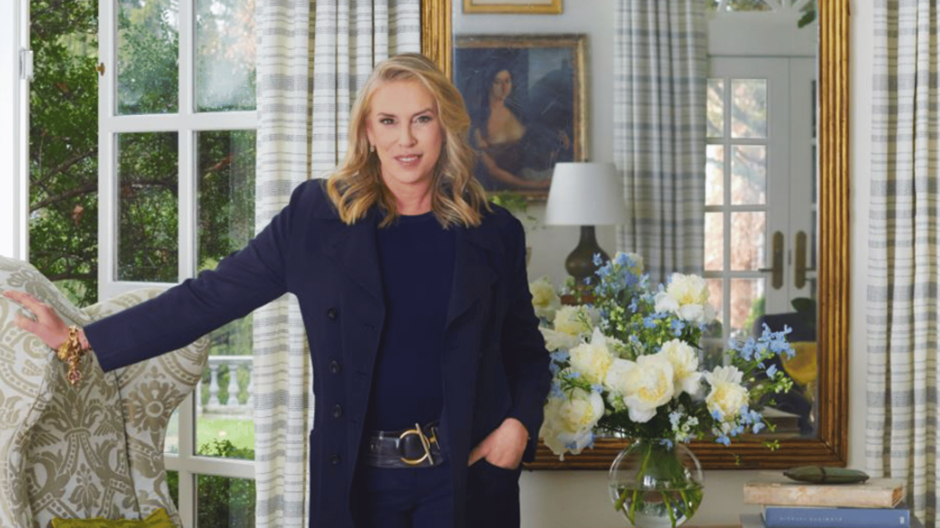 victoria hagan in a bright and open interior space with soft tones and timeless design details
