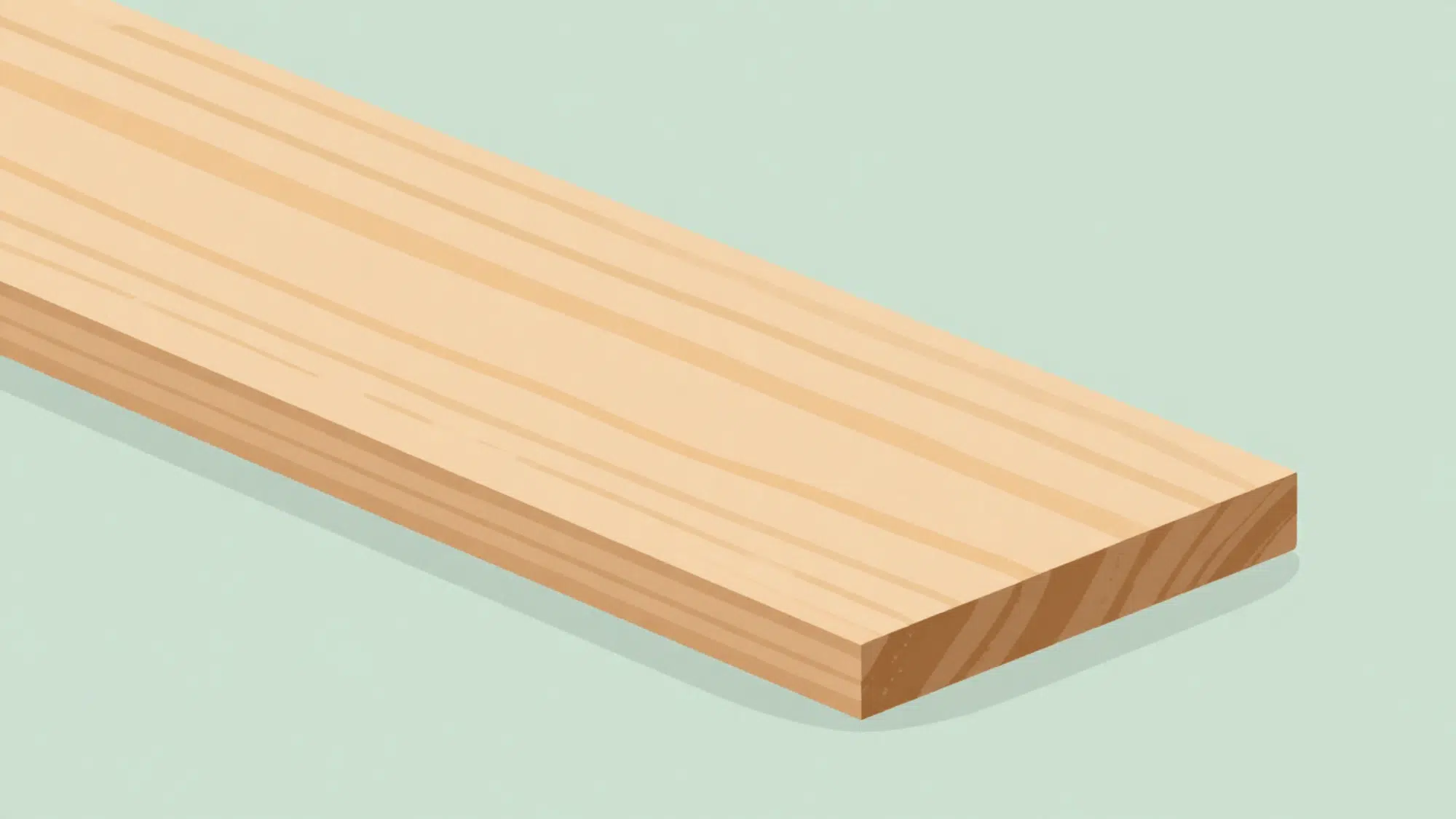 flat vector illustration showing top veneer wear layer of a wood plank being lightly sanded in soft pastel colors