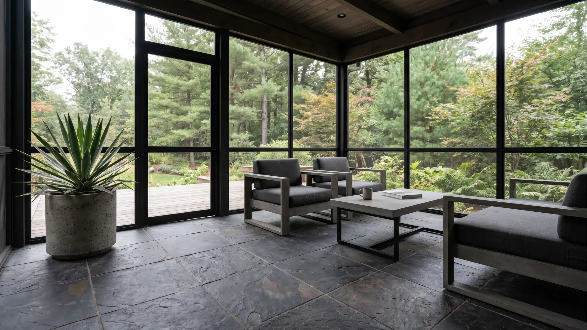 48 a modern house with a spacious open porch for relaxing