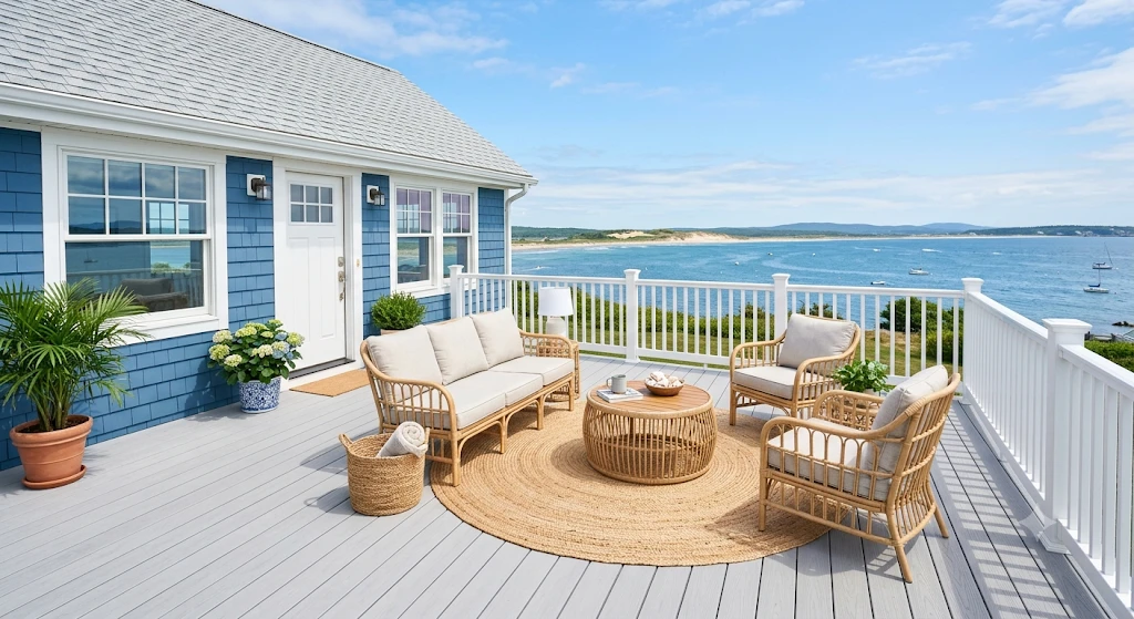 Deck Colors for a Blue House