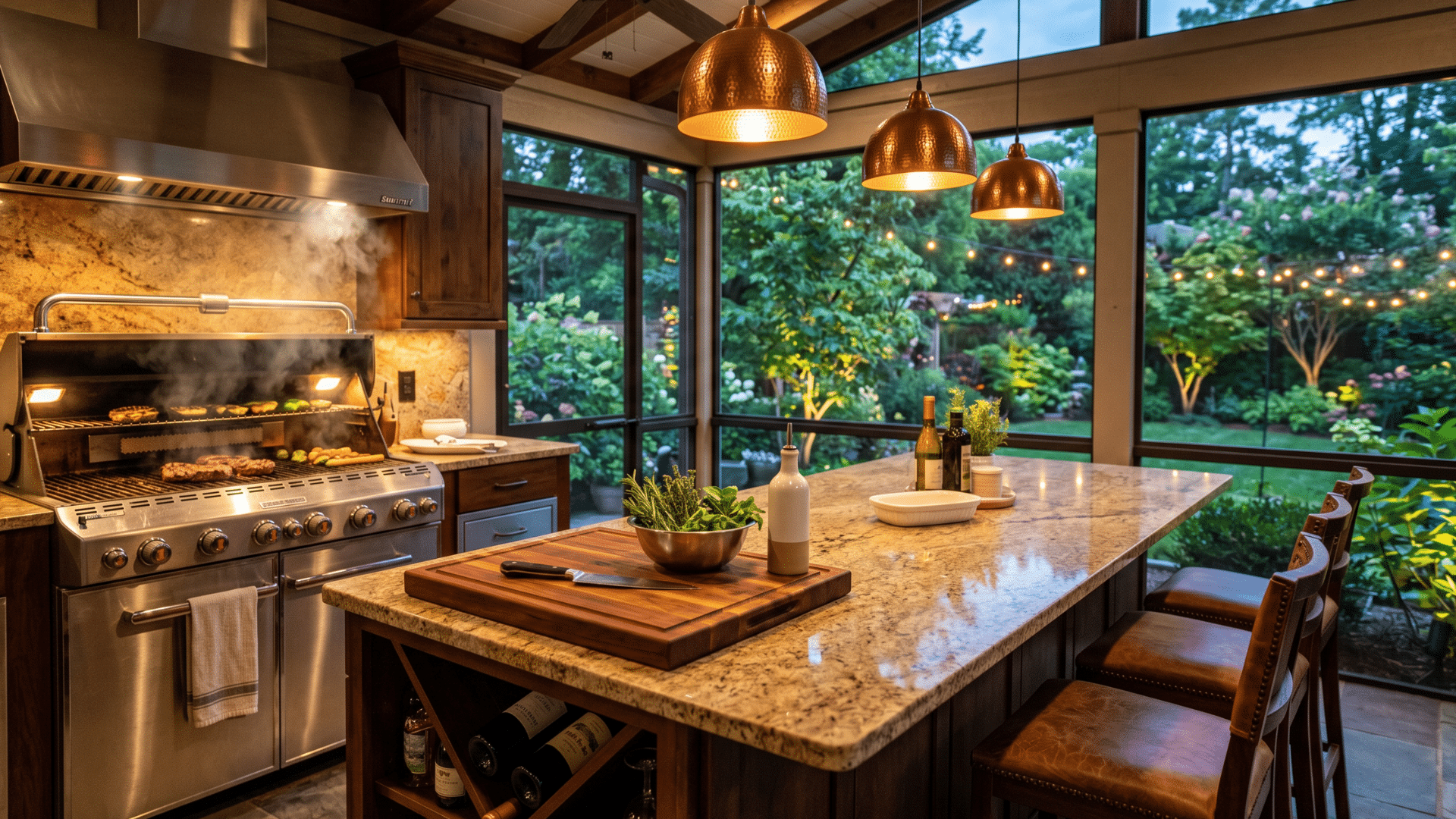 51 a kitchen made in a screen porch best for a family day