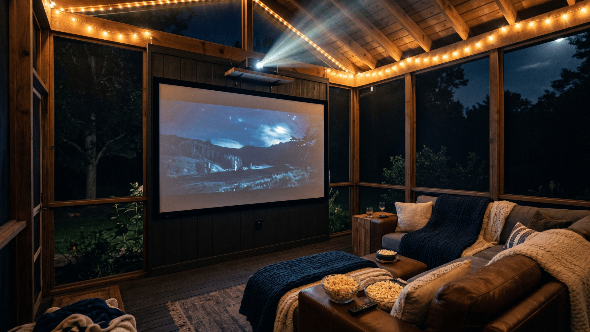 52 a relaxing entertainment porch best for movie nights and skygazing