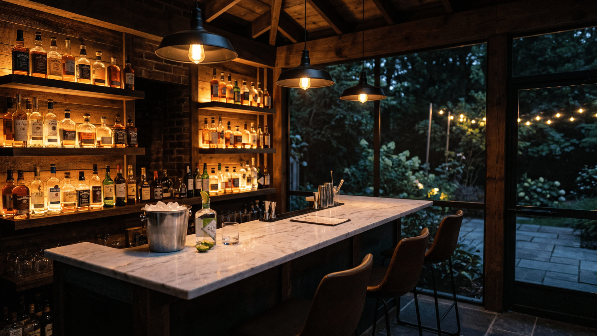 53 a bar porch made in the house will give you a space to relax
