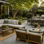 best outdoor furniture setup with patio seating and dining area outdoors