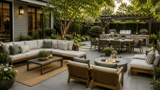 best outdoor furniture setup with patio seating and dining area outdoors