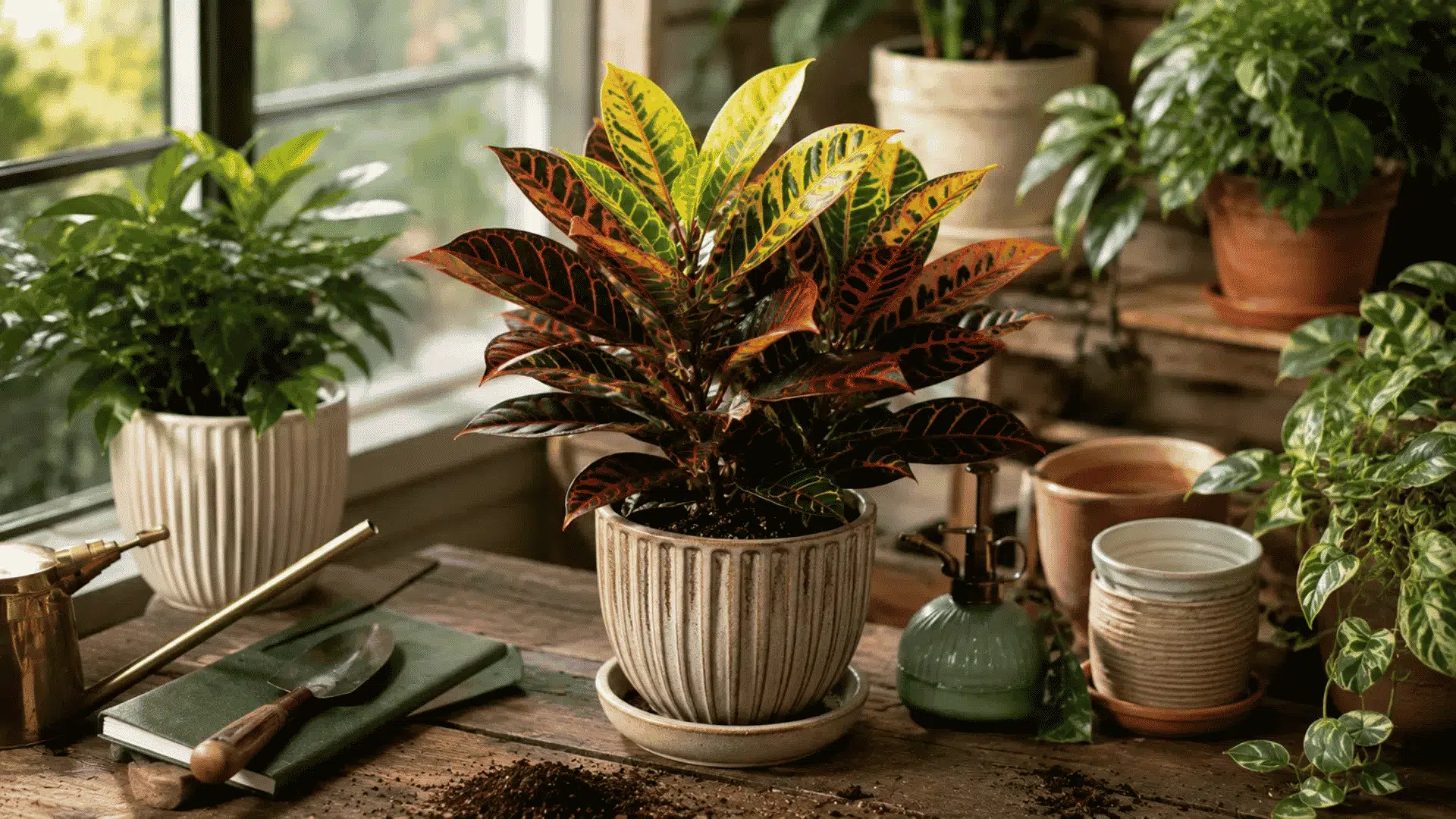 complete guide to croton plant care covering light water soil and pruning for vibrant leaf color