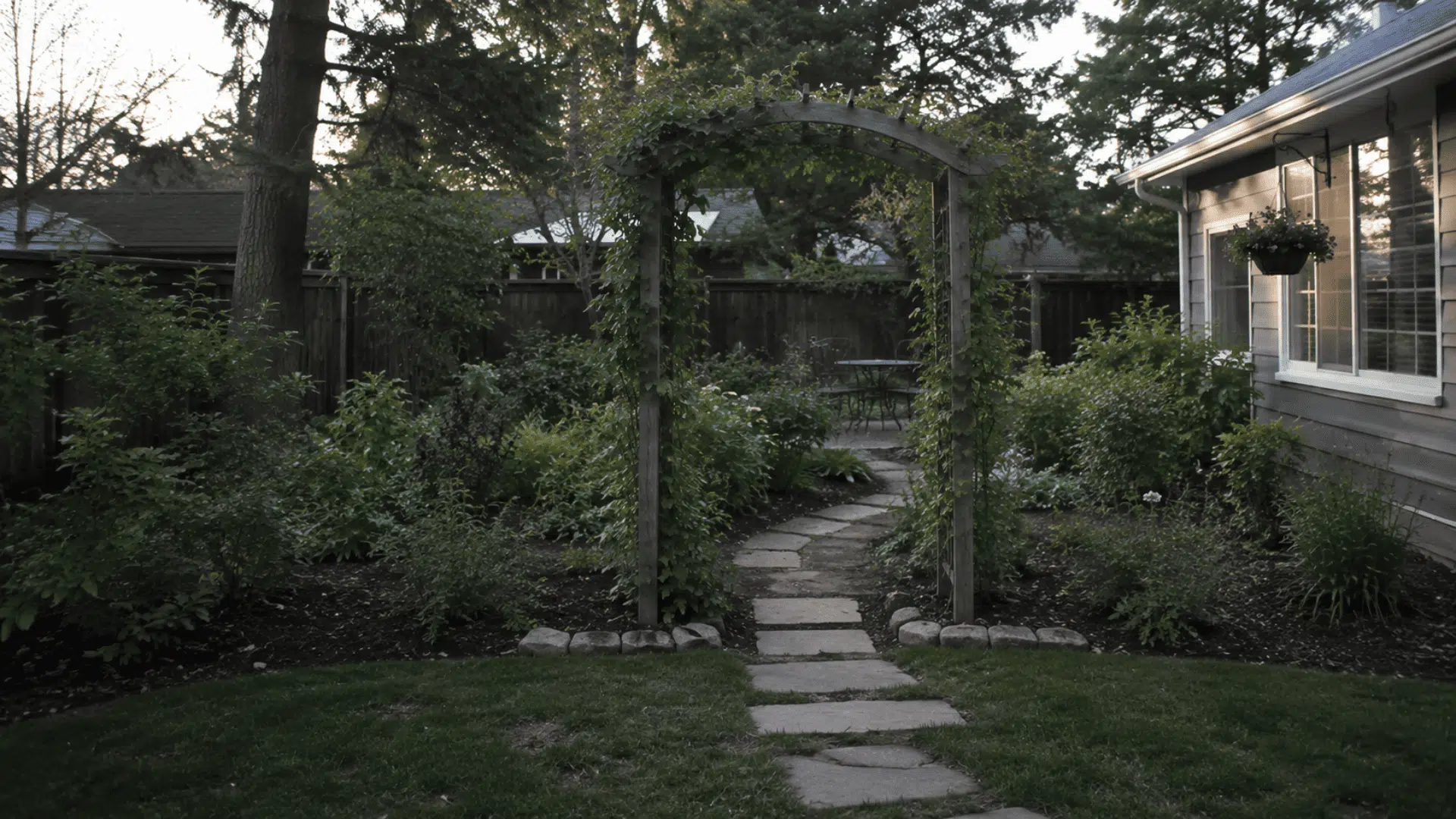 cottage garden with arbors pathways and colorful layered flowering borders (1)
