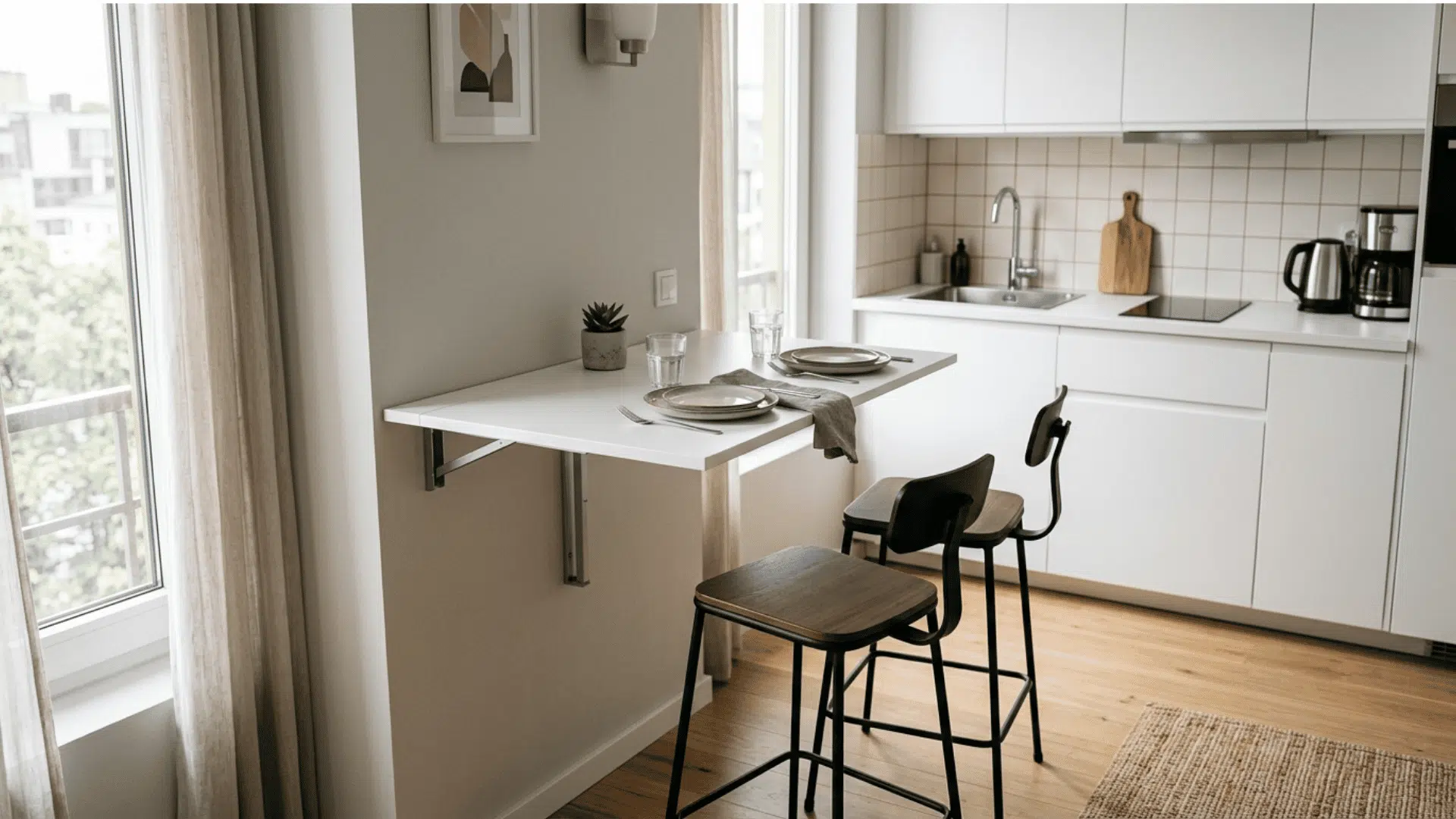 fold out wall table