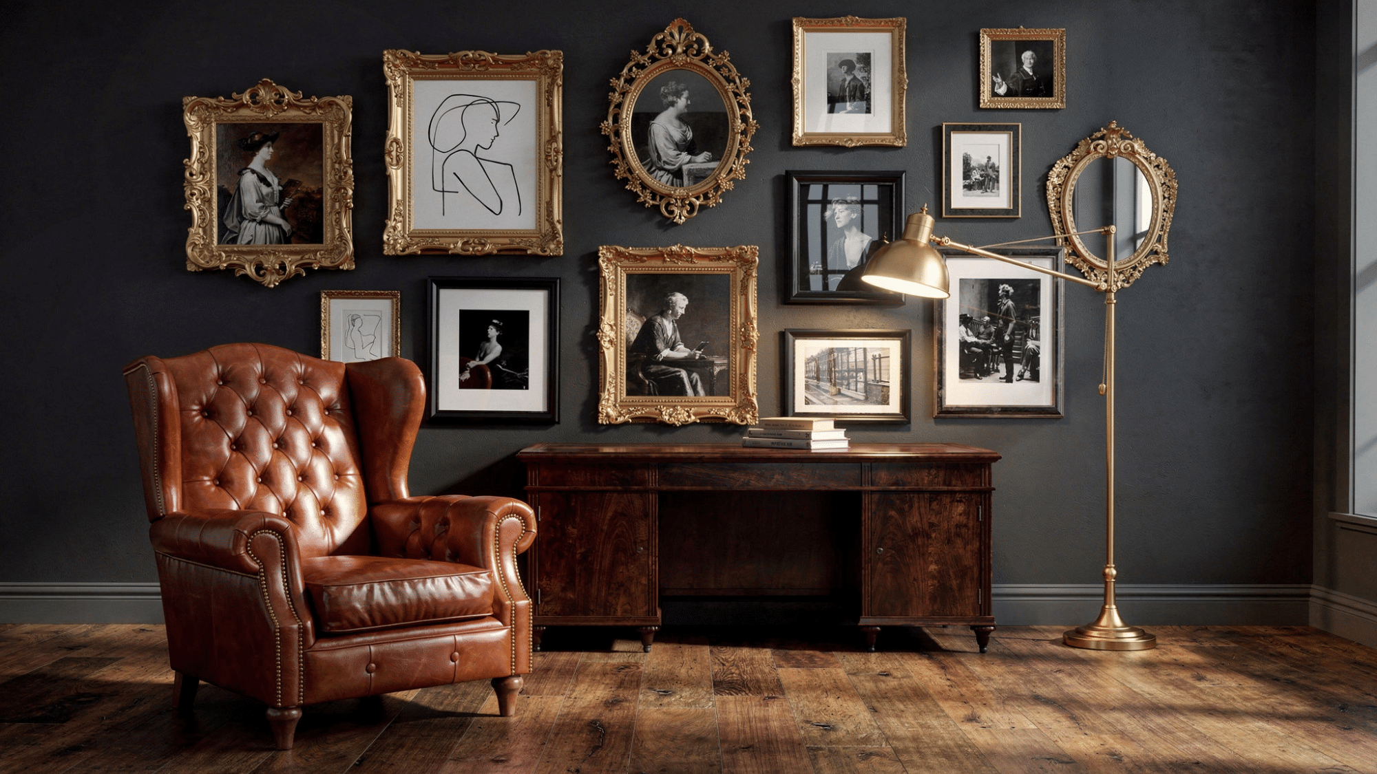 Galler and Painting Accent Walls