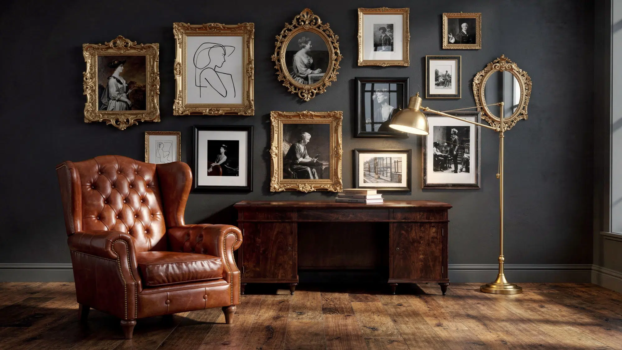 Galler and Painting Accent Walls