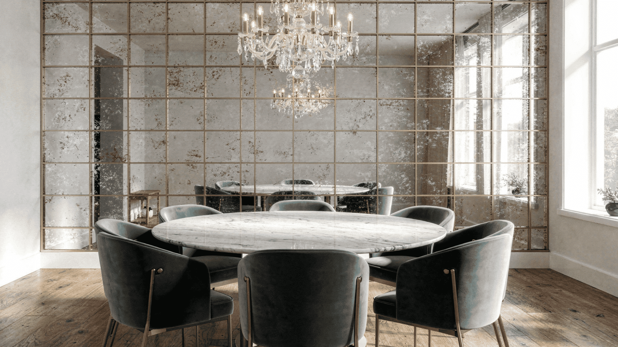 Mirror Accent Walls