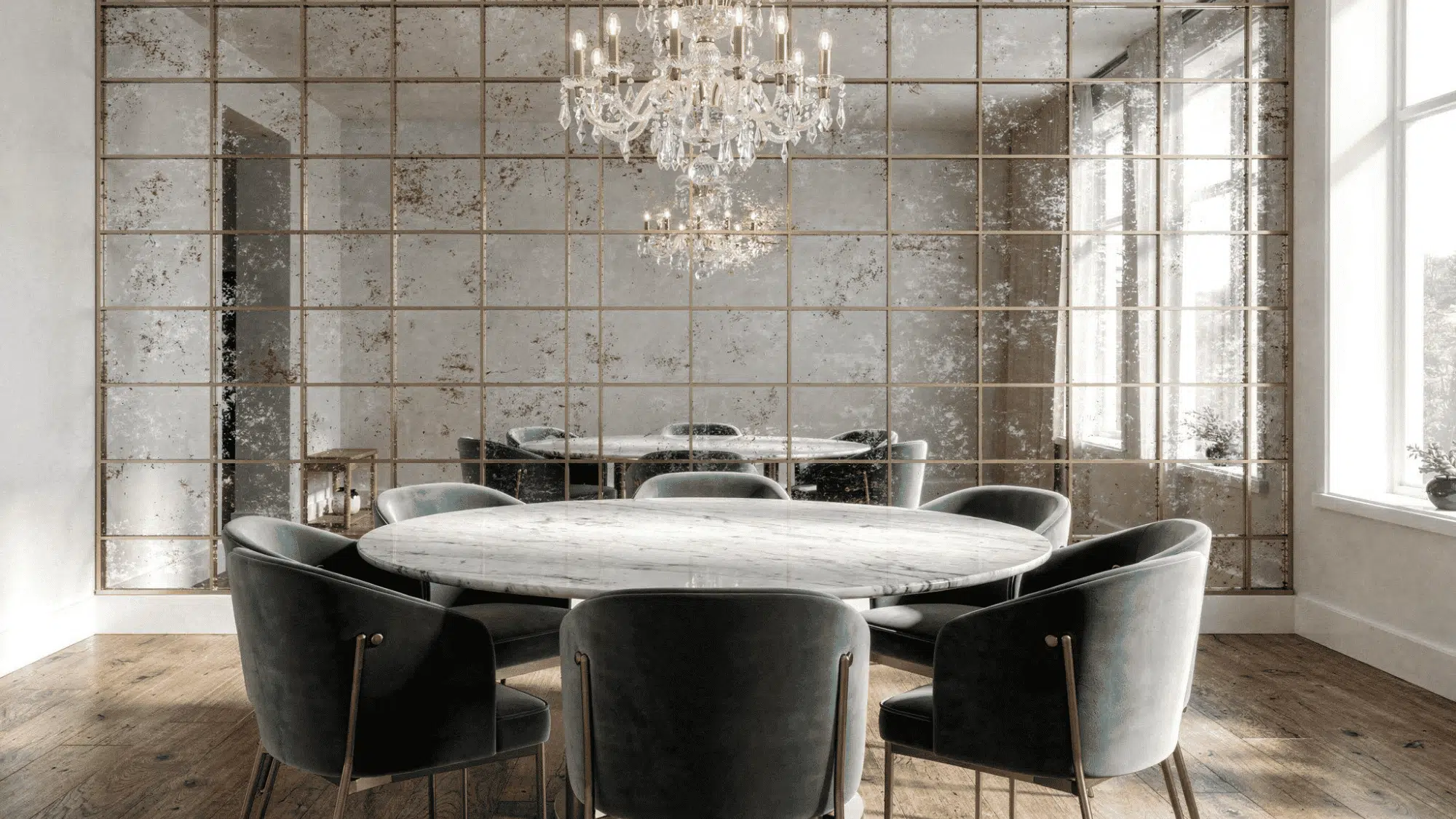 Mirror Accent Walls
