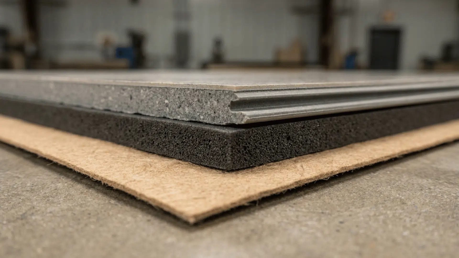 spc flooring backing layer with foam underlay reducing noise adding comfort and stability