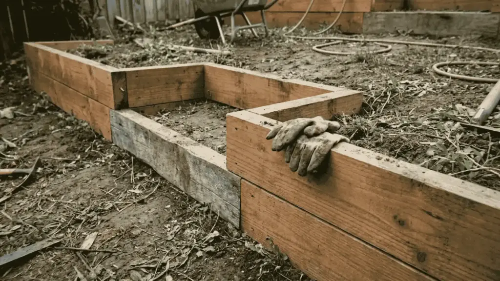 staggered or small retaining walls