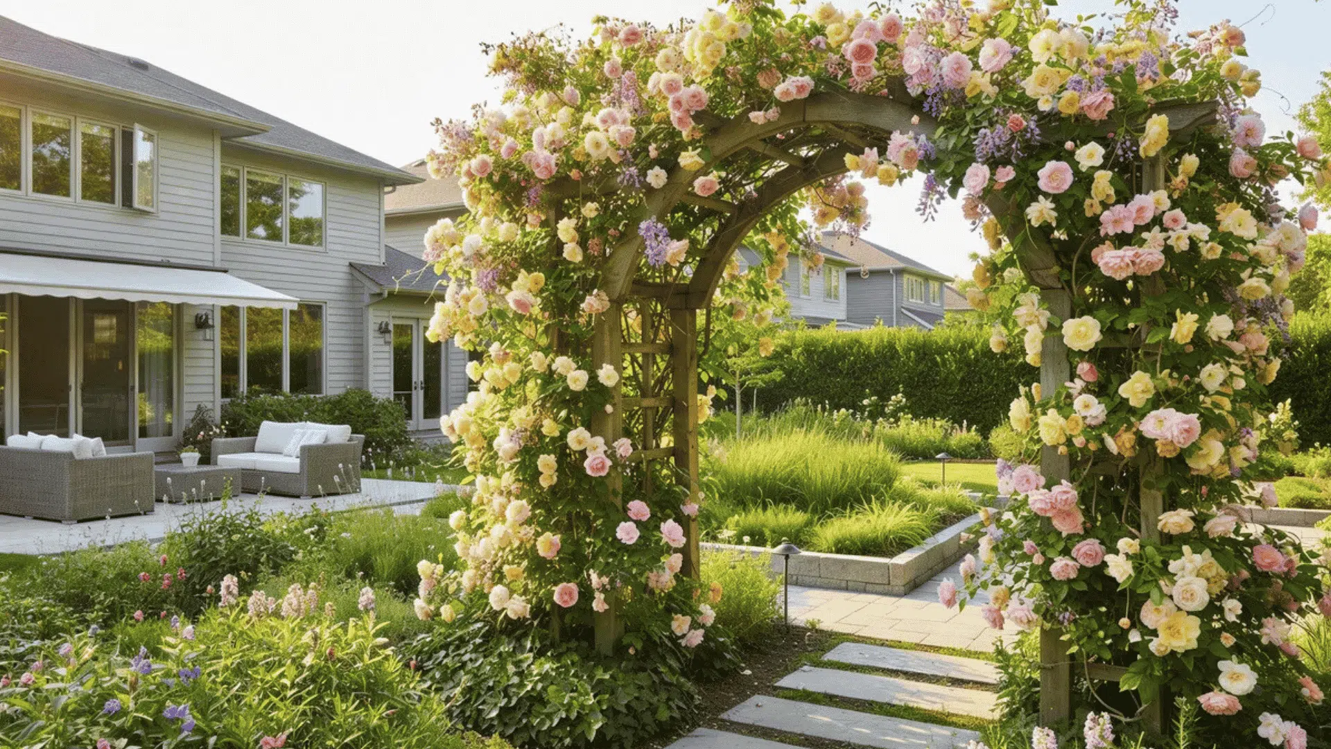 what is a trellis simple guide for homeowners with flower covered garden arch
